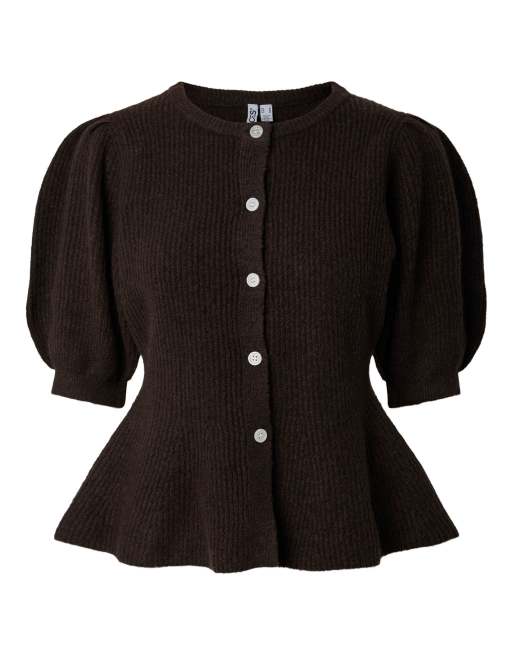 Pieces Strickjacke in Schokobraun, 7 von 7