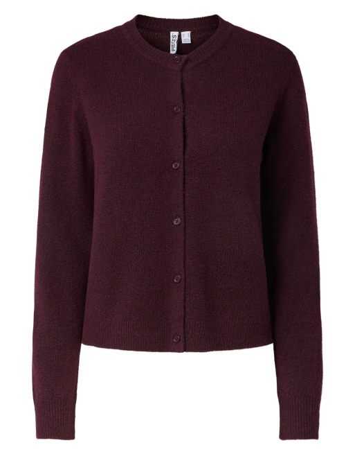 Pieces Strickjacke in Weinrot, 6 von 7