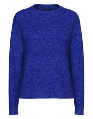 Pieces - Strickpullover in Azurblau