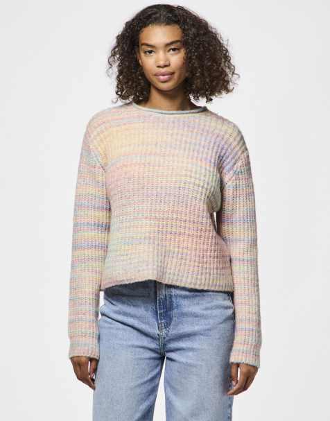 Pieces – Strickpullover in Lavendel - view 1