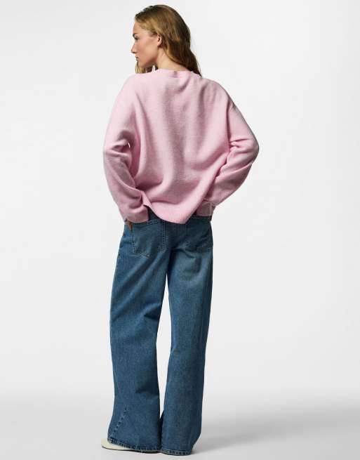 Pieces – Strickpullover in Roseate Spoonbill, 2 von 7