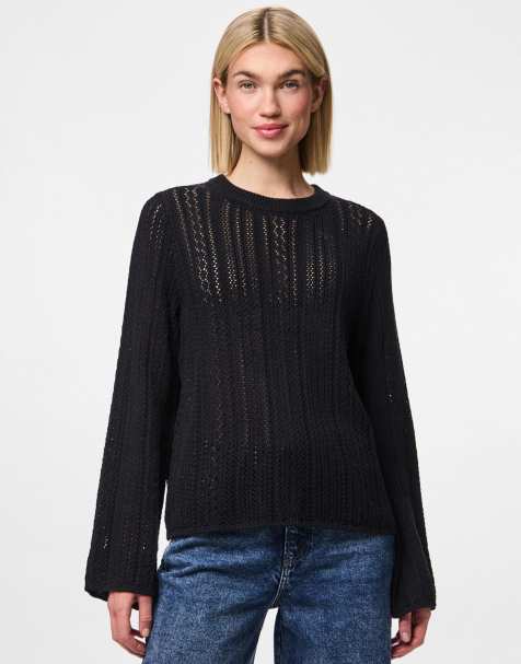 Pieces – Strickpullover in Schwarz - view 1