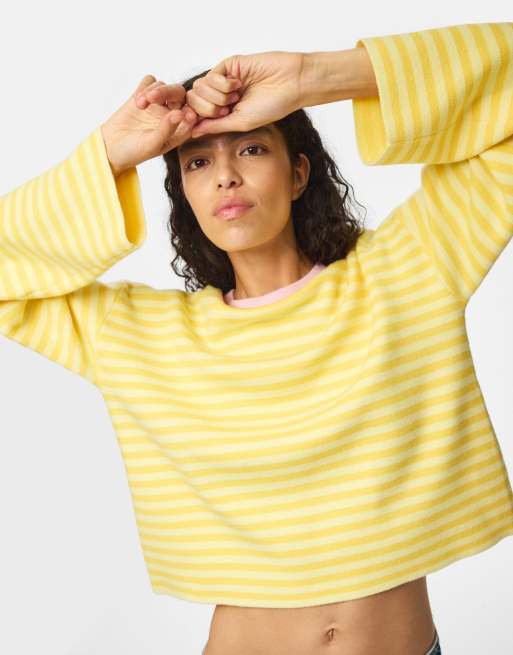 Pieces strikket pullover i creme, 6 af 7