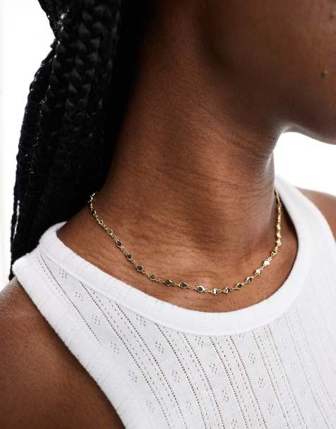 Pieces string heart necklace in gold - view 1