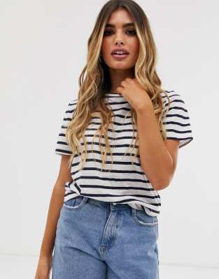 Pieces stripe t-shirt-Multi