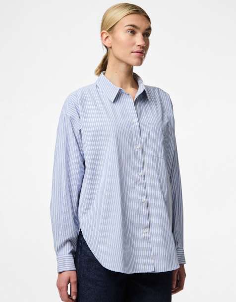 Pieces Striped shirt in nautical blue - view 1