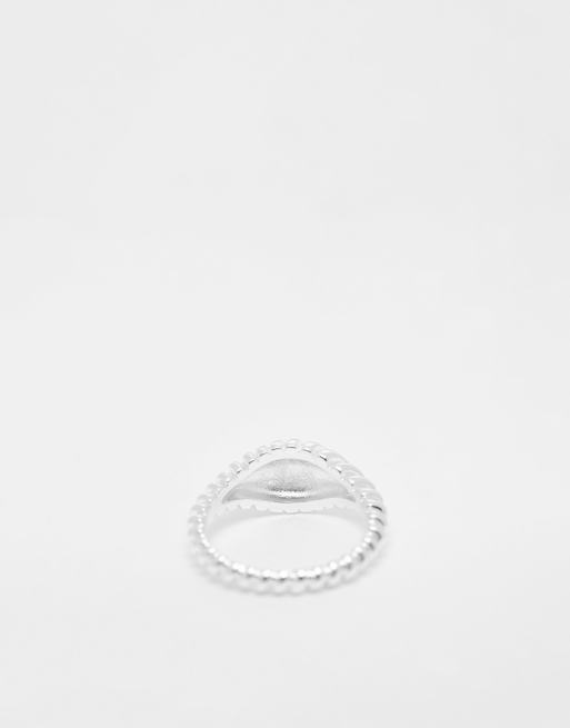 Pieces – Strukturierter Ring, beschichtet mit Sterlingsilber, 4 von 4