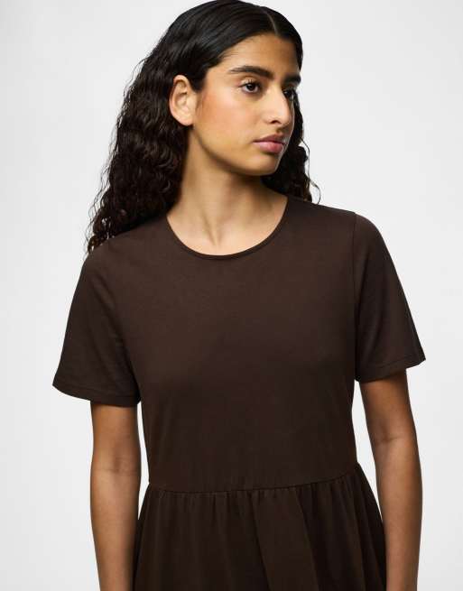 Pieces sukienka maxi w kolorze hot fudge, 4 z 7