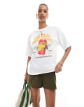[Pieces] Pieces summer essentials oversized t-shirt in white L Bright White
