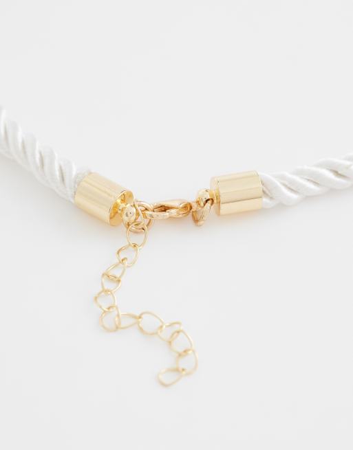 PIECES sun rope necklace in gold tone, 3 of 4