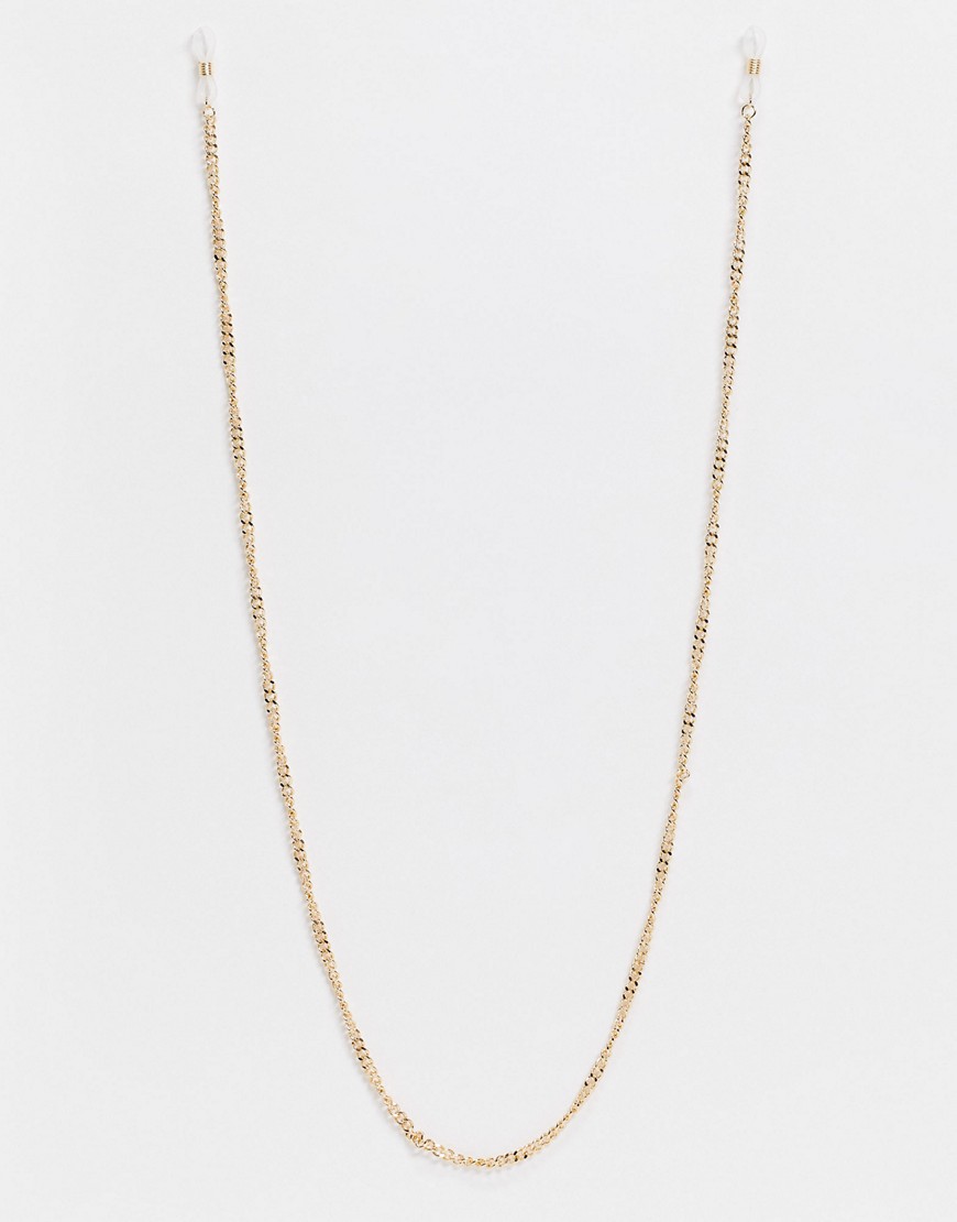 Pieces sunglasses chain in gold