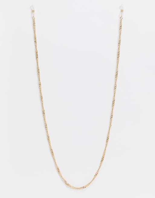 Pieces sunglasses chain in gold