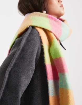 Pieces Super Soft Tassel Scarf In Multi