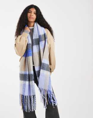 Pieces Super Soft Tassel Scarf In Multi