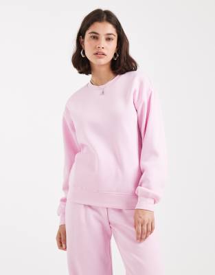 Pieces - Sweat d'ensemble oversize - Rose clair