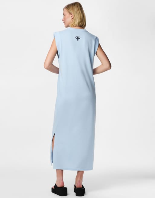 Pieces Sweat dress in light blue, 4 of 4
