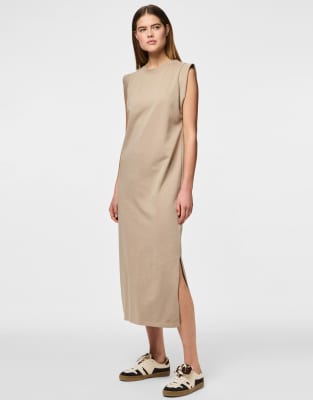 Pieces - Sweatkleid in Crockery-Neutral
