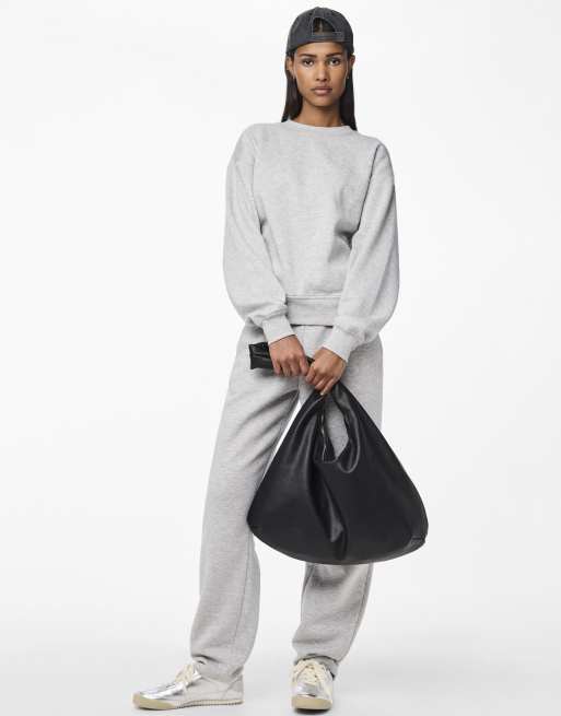Pieces sweatpants in light grey, 2 of 5