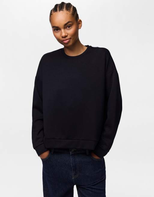 Pieces sweatshirt i svart, 3 av 7