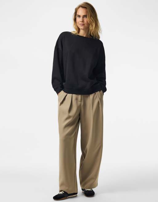 Pieces sweatshirt i svart, 3 av 7