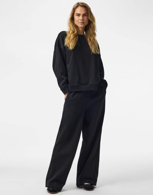 Pieces sweatshirt i svart, 5 av 7