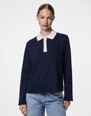 Pieces Sweatshirt in maritime blue