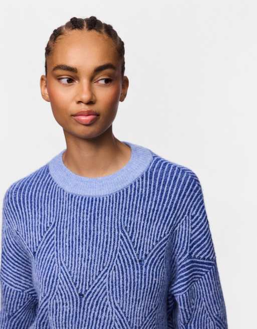 Pieces sweter dzianinowy w jasnoniebieskim, 5 z 7