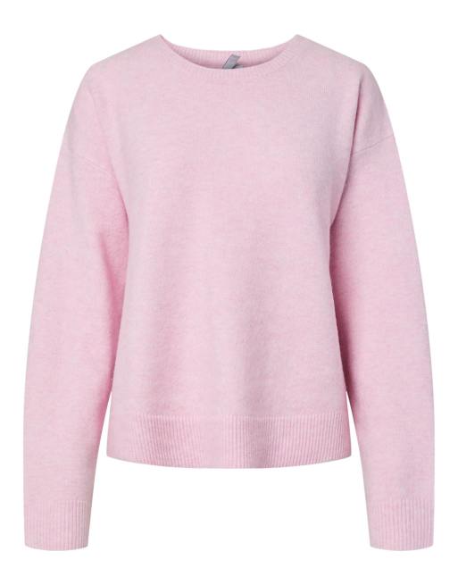 Pieces sweter dzianinowy w kolorze roseate spoonbill, 7 z 7