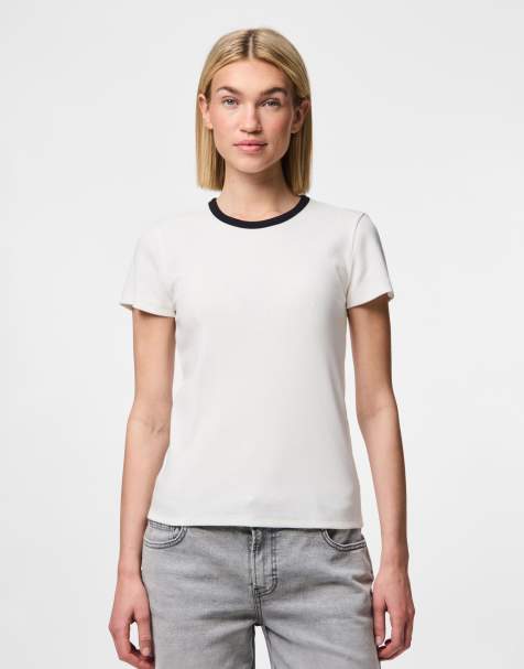 Pieces - T-shirt bianco acceso - view 1