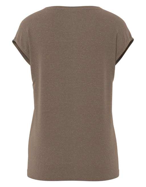 Pieces - T-shirt color marasca, 7 di 7
