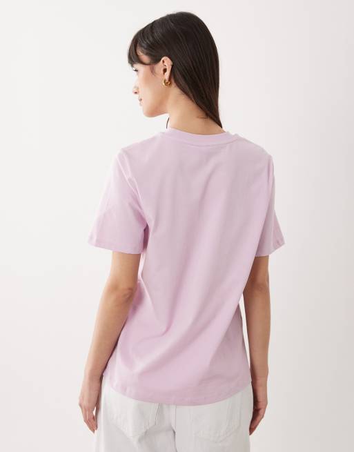 Pieces - T-shirt coupe carrée - Orchidée , 4 de 4