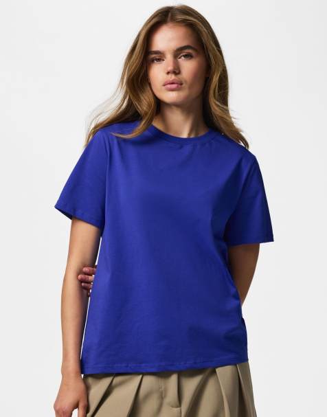 Pieces T-shirt i blålig - view 1
