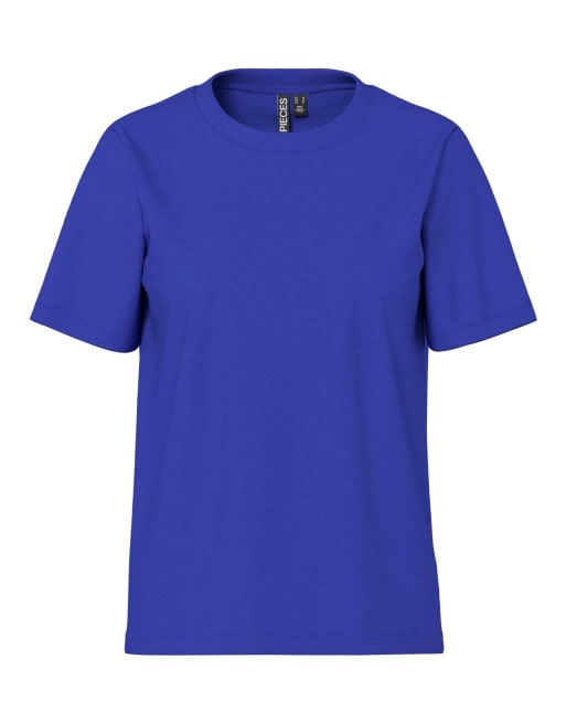 Pieces t-shirt i blåtonad färg, 7 av 7