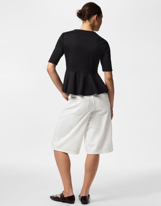 Pieces T-shirt in black, 2 of 6