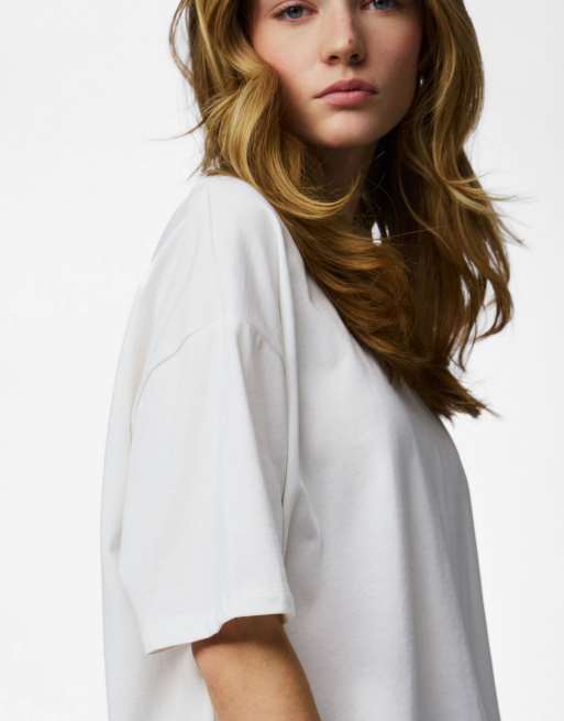 Pieces T-shirt in cloud dancer 1, 5 of 6