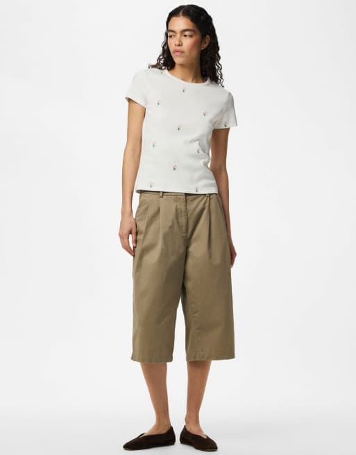 Pieces T-shirt in cloud dancer 1, 3 of 7