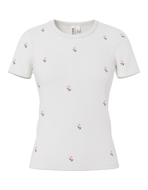 Pieces T-shirt in cloud dancer 1, 6 of 7