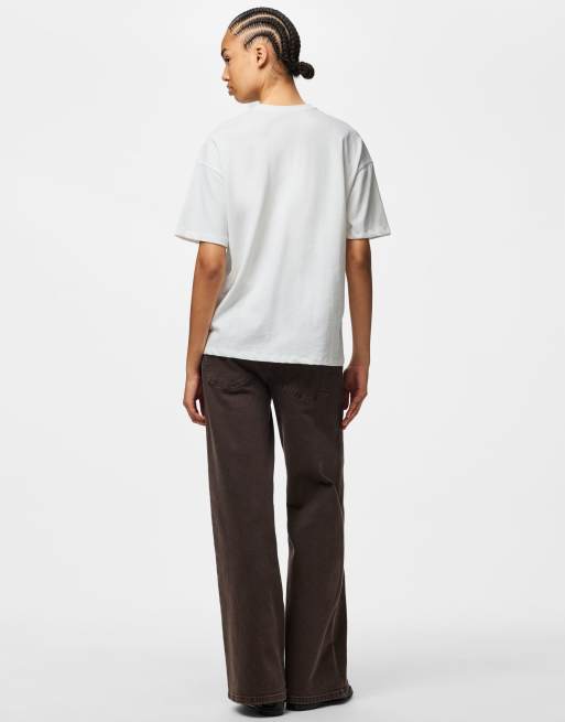 Pieces – T-Shirt in Cloud Dancer, 2 von 6