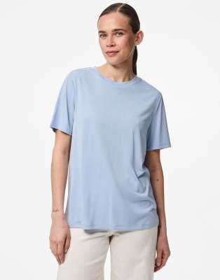 Pieces - T-Shirt in Hellblau