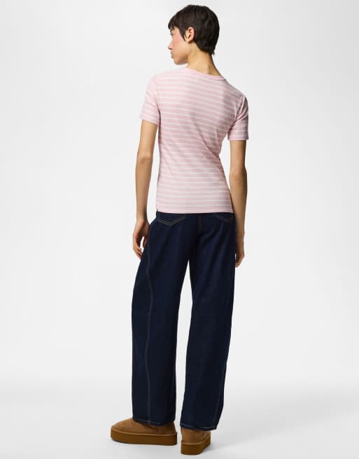 Pieces t-shirt in roseate spoonbill, 2 of 4