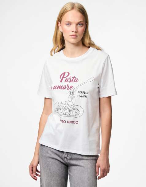Pieces – T-Shirt in strahlendem Weiß 1 - view 1