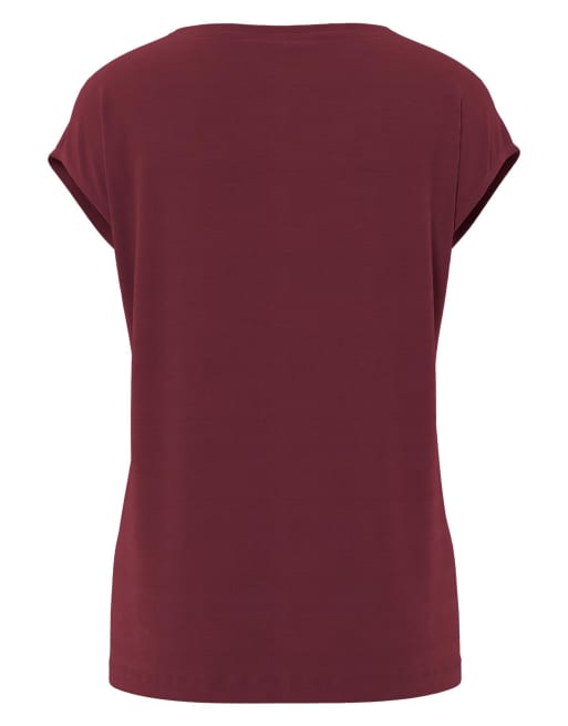 Pieces t-shirt in tawny port, 6 of 6