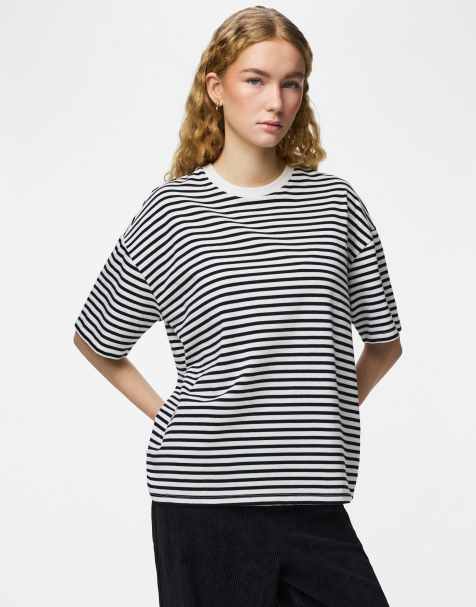 Pieces - T-shirt in wit - view 1