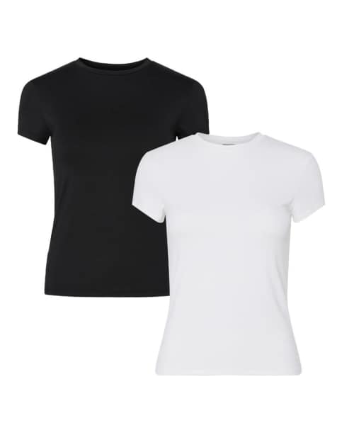 Pieces - T-shirt nera - view 1