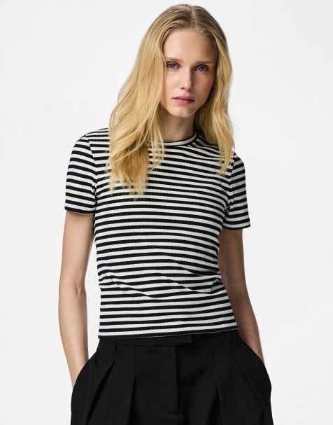 Pieces - T-shirt nera - view 1
