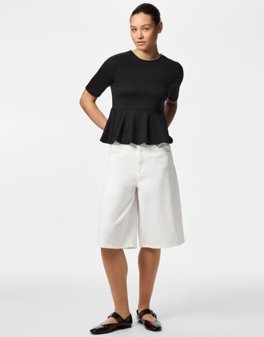 Pieces - T-shirt nera, 3 di 6