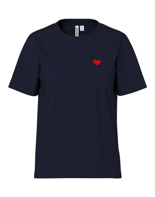 Pieces T-shirt w kolorze sky captain, 5 z 6