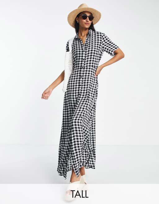 tall maxi shirt dress