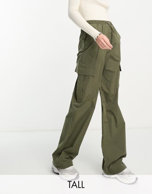 Drawstring store cargo capris