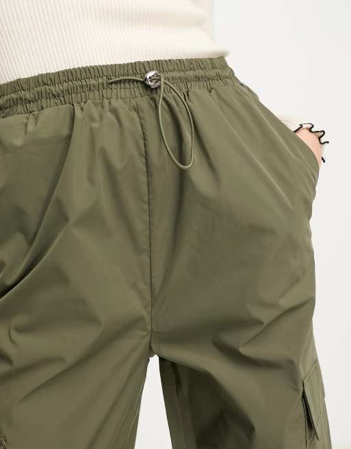 Pieces Tall - Exclusives - Cargobroek met trekkoord in kaki , 2 van 4